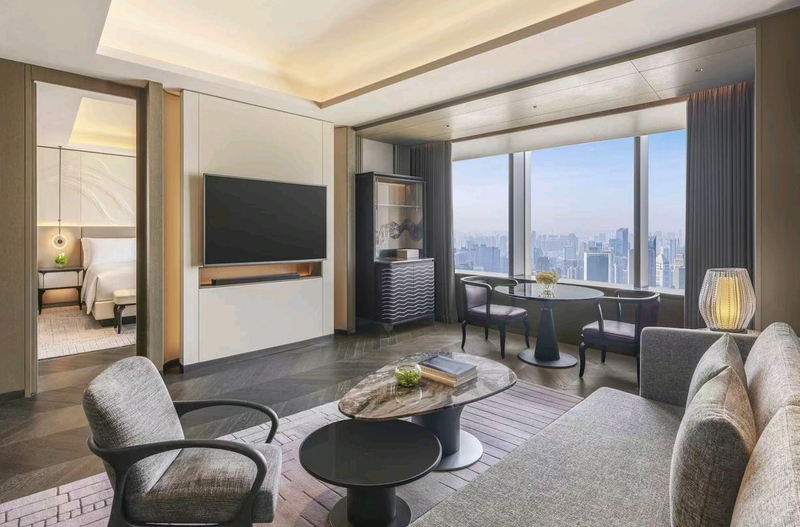 HAEDM Hotel Space TV Background Wall Modern Minimalist Style Installation with Premium Finishes