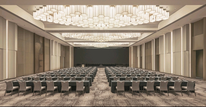 Dimensional effect translucent wall solution featuring premium leather and integrated lighting for commercial hotel spaces