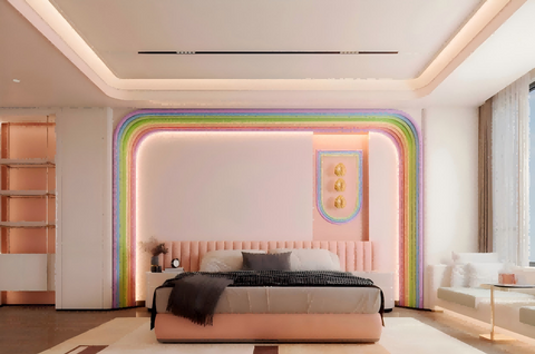 HAEDM Lighting Curved Arch Playful Full-Wall Design