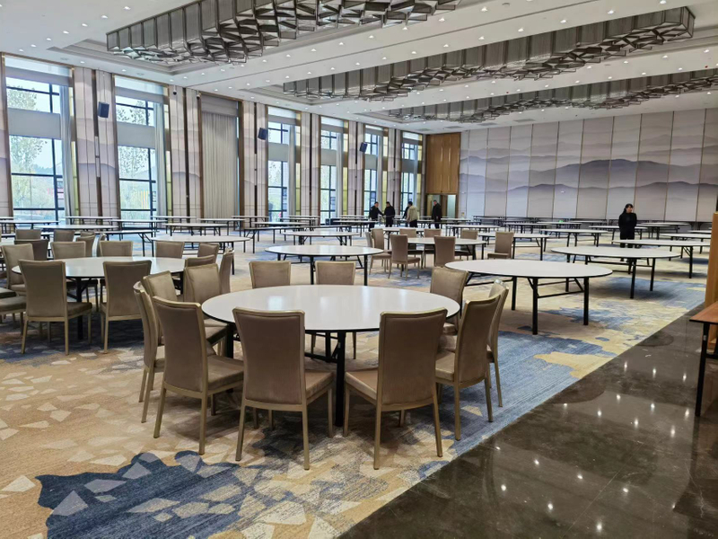 Ultra-High Full-Wall Design featuring three-dimensional landscape patterns and premium surface finishes for commercial hotel meeting rooms