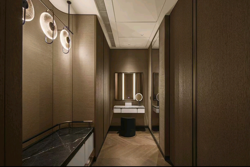 Presidential Suite Full-Wall Design with 3D premium leather finish and soundproof acoustic panels