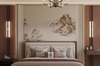 HAEDM Oriental Light Luxury Style Layered Depth Feature Wall