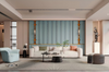 HAEDM Rolled Edge Lighting Living Room Feature Wall